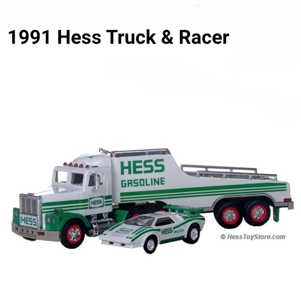 1991 Hess Toy Truck and Racer NIB